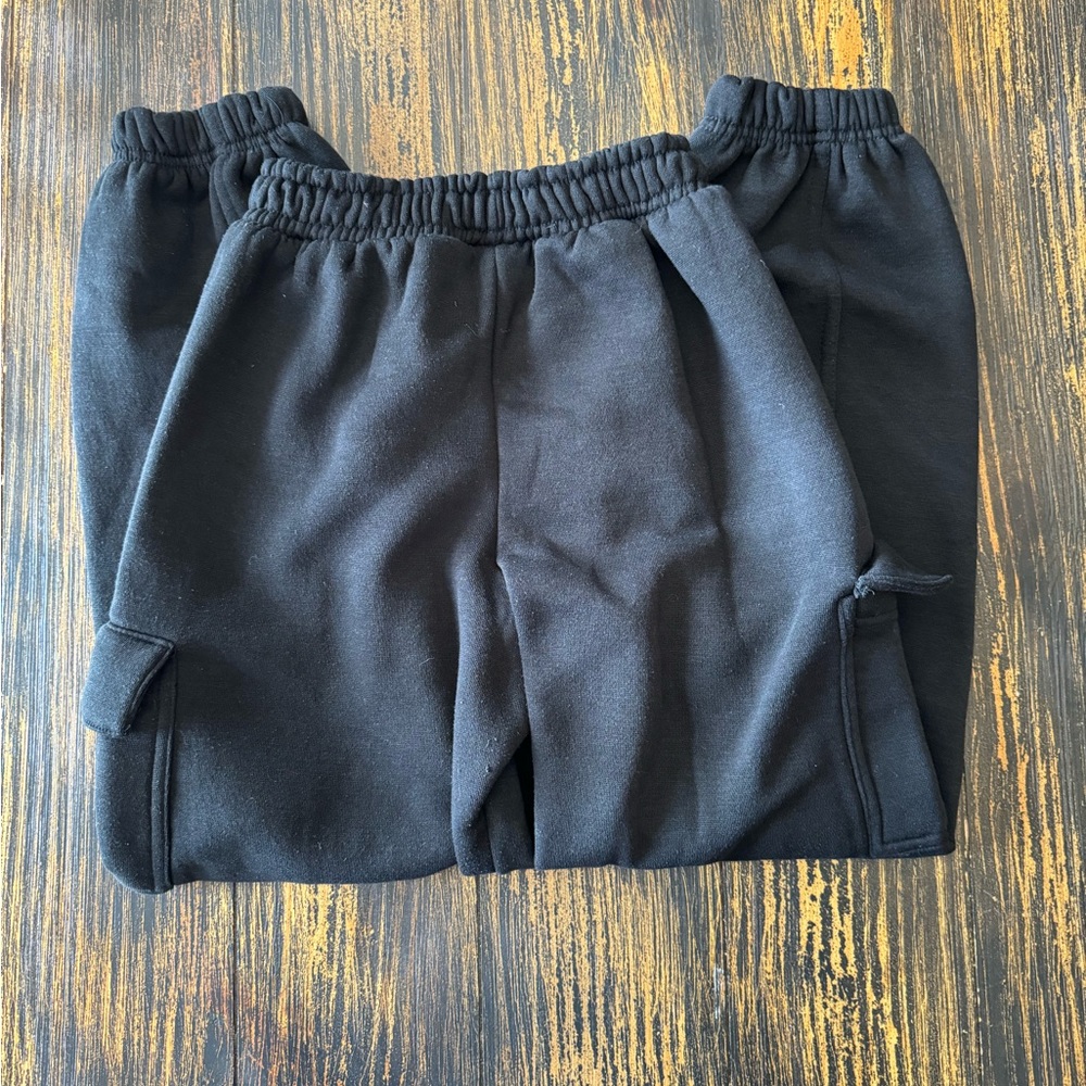 ZARA Black Sweatpants with Side Pockets - Girls Size 13/14